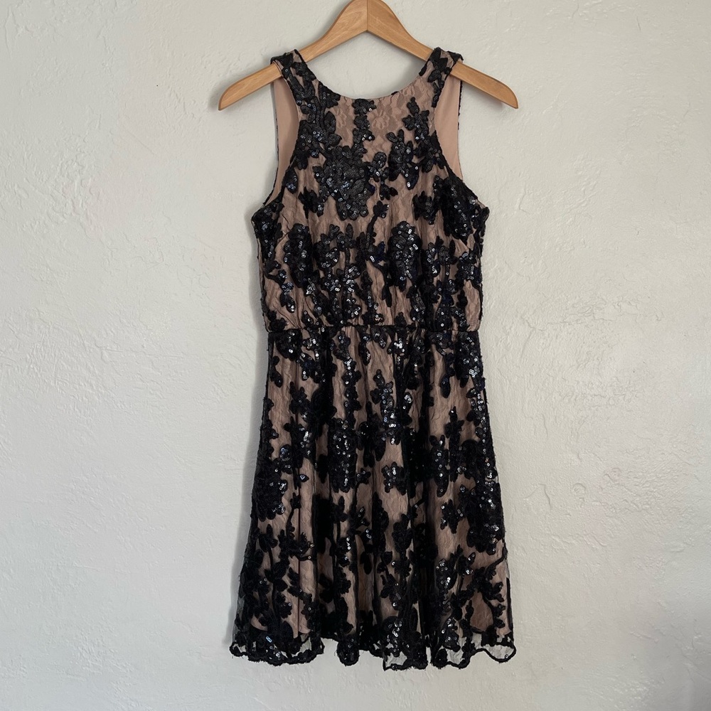 Dainty Hooligan Black Sequin Dress Size Small.